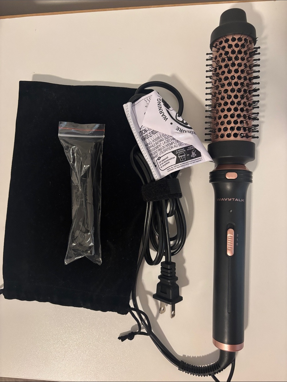 New Wavytalk Thermal Brush 1.5" Detachable Heated Round Brush for Blowout Look